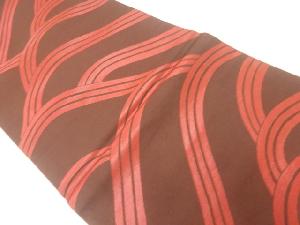 アンティーク 波模様織出し袋帯(材料)